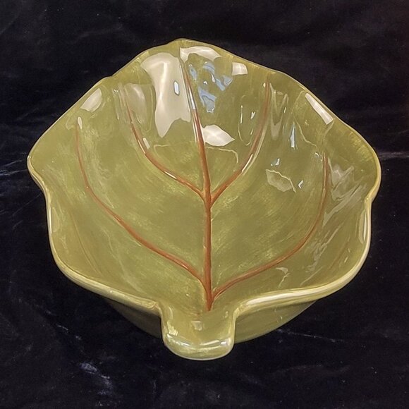 Vintage Home Trends "Tahitian Leaf" XL Serving Bowl - Picture 8 of 16
